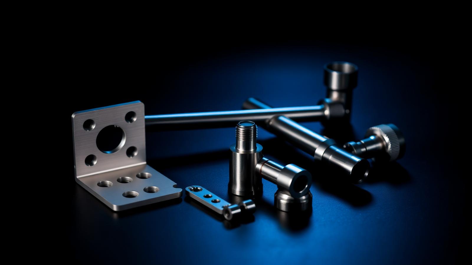 Finished precision machined metal parts
